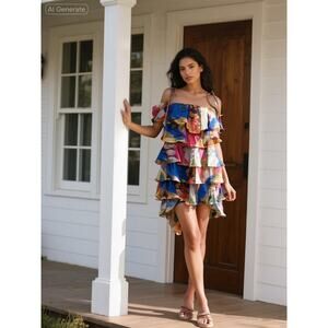 Show Me You MuMu, Rowen Ruffle Dress, size Large